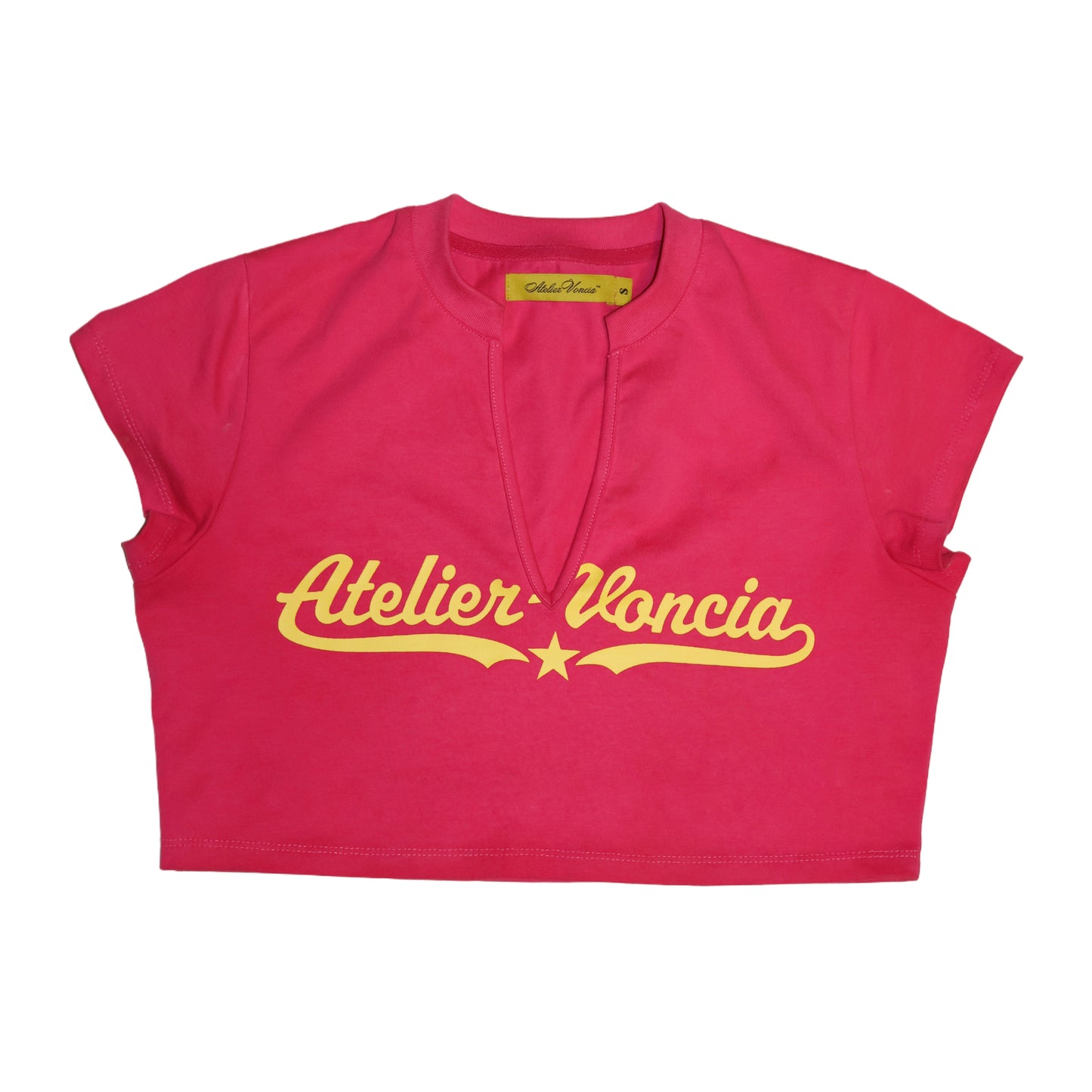 "MAJOR LEAGUE" Crop Top in Magenta